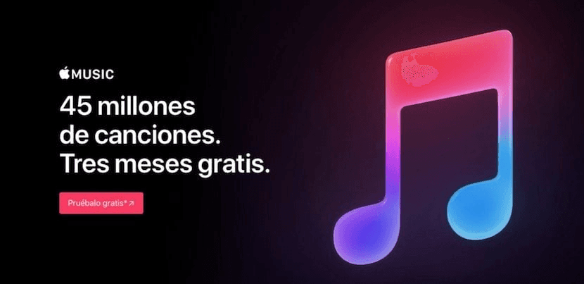 En el caso de que quieras la prueba gratuita de Apple Music.