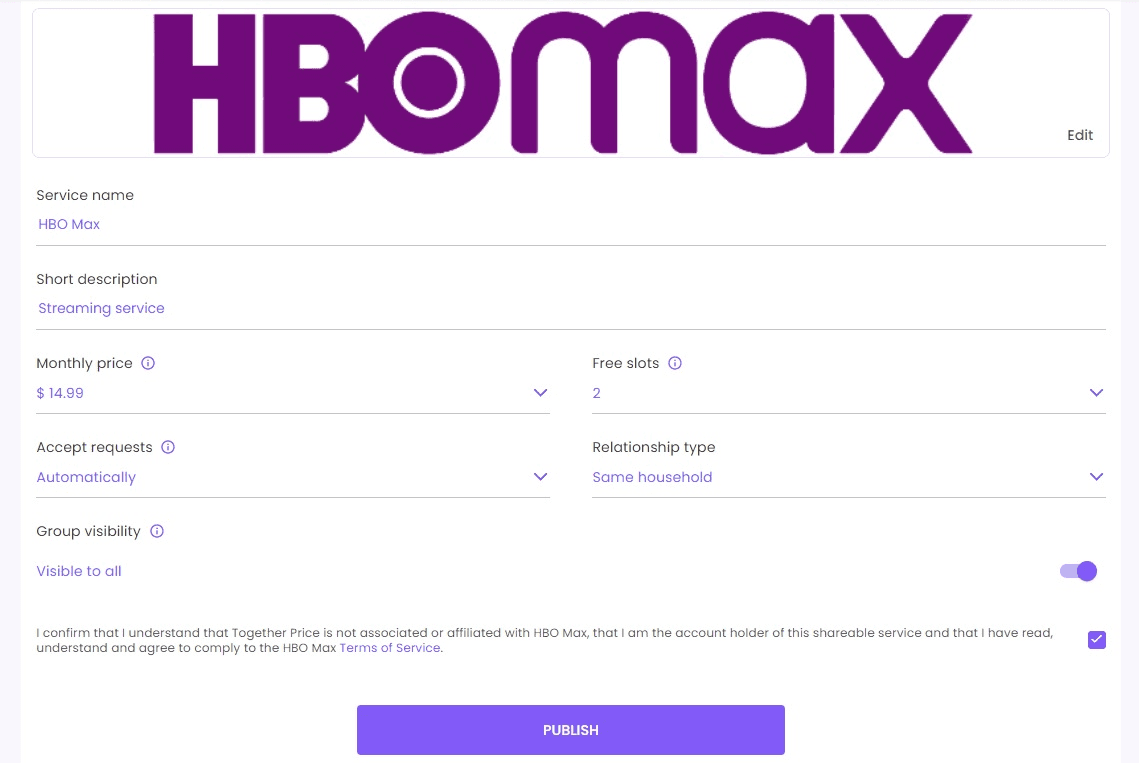 Become an Admin and share the account you already have to save up to 66- of your monthly cost.